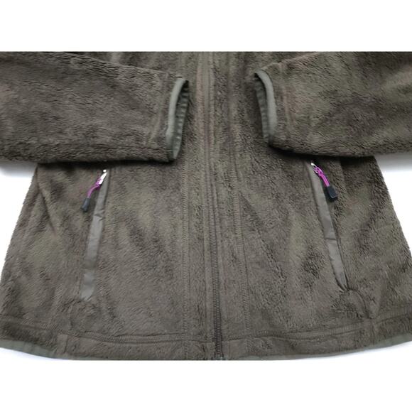 Nike Fleece Jacket Women's Small Brown Soft ACG Sherpa Fleece Zip Up Retro Y2K - Picture 7 of 8
